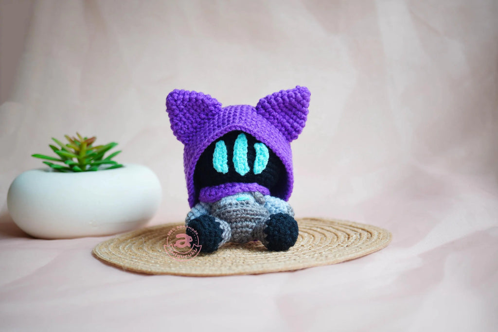 Hooded Shadow Amigurumi Doll