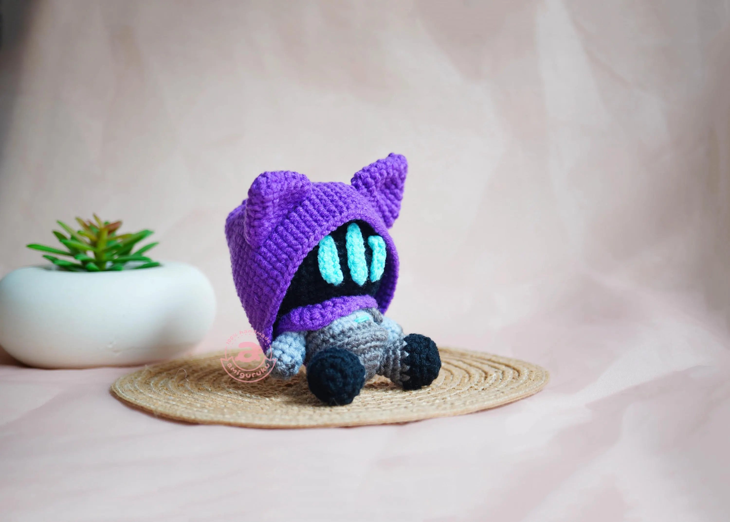 Hooded Shadow Amigurumi Doll