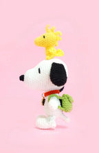 Beagle & Yellow Bird Amigurumi Doll
