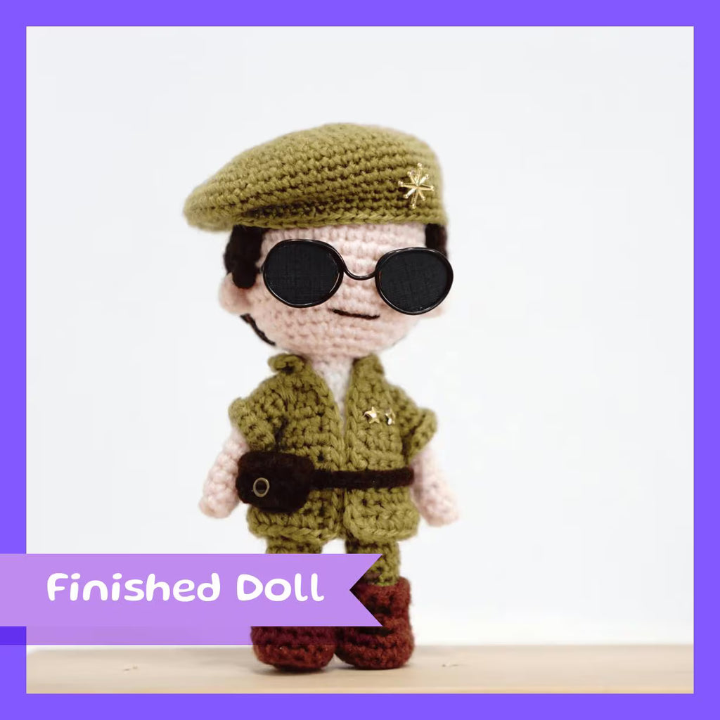 Soldier Army Amigurumi Doll