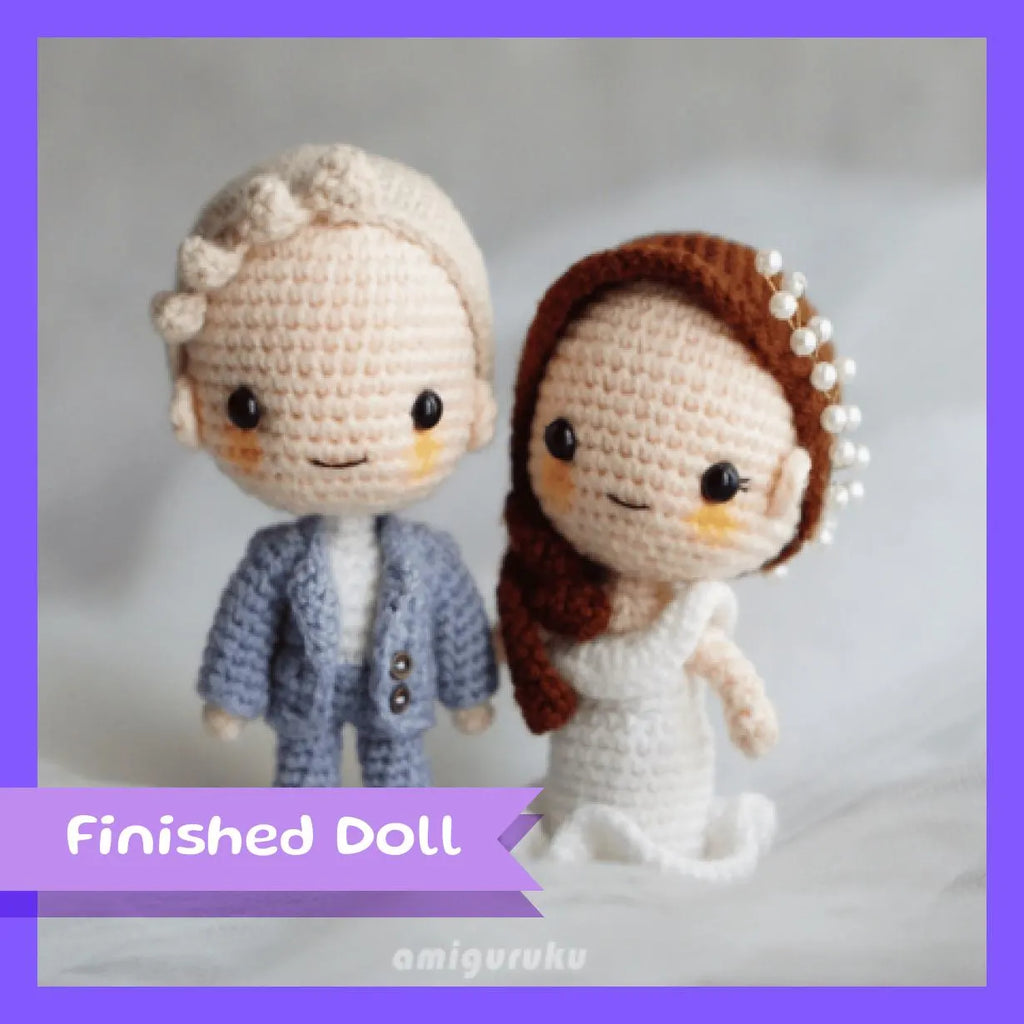 Wedding Couple Amigurumi Doll