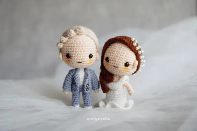 Wedding Couple Amigurumi Doll