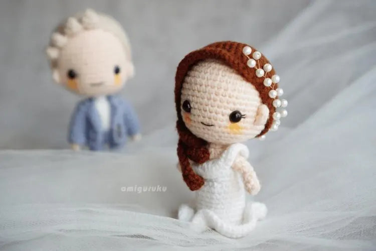 Wedding Couple Amigurumi Doll