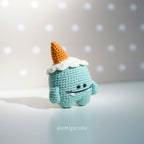 Ice Cream Monster Yeti Amigurumi Crochet Pattern