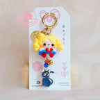 Magical Moon Girl Amigurumi Keychain
