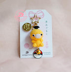 Yellow Duck Monster Amigurumi Keychain