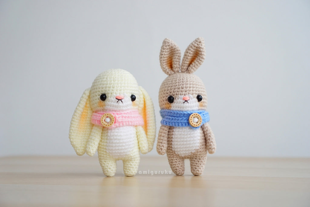 Kiyomi and Cho the Bunny Couple Amigurumi Crochet Pattern