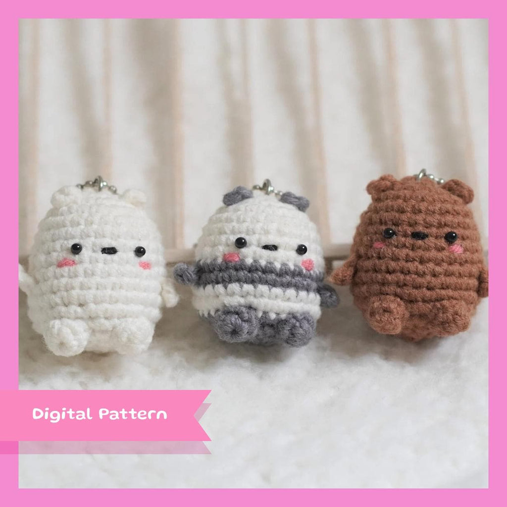Three Bears Friend Amigurumi Crochet Pattern