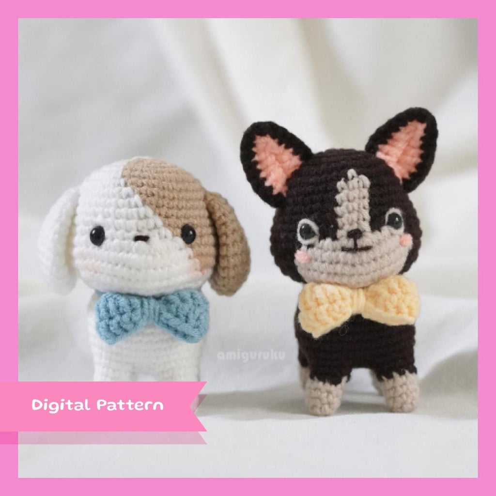 Beagle and Terrier Puppy Amigurumi Crochet Pattern