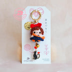 Delivery Girl Amigurumi Keychain