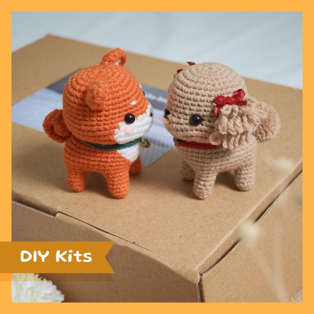 Shiba Inu and Poodle - DIY Crochet Kits