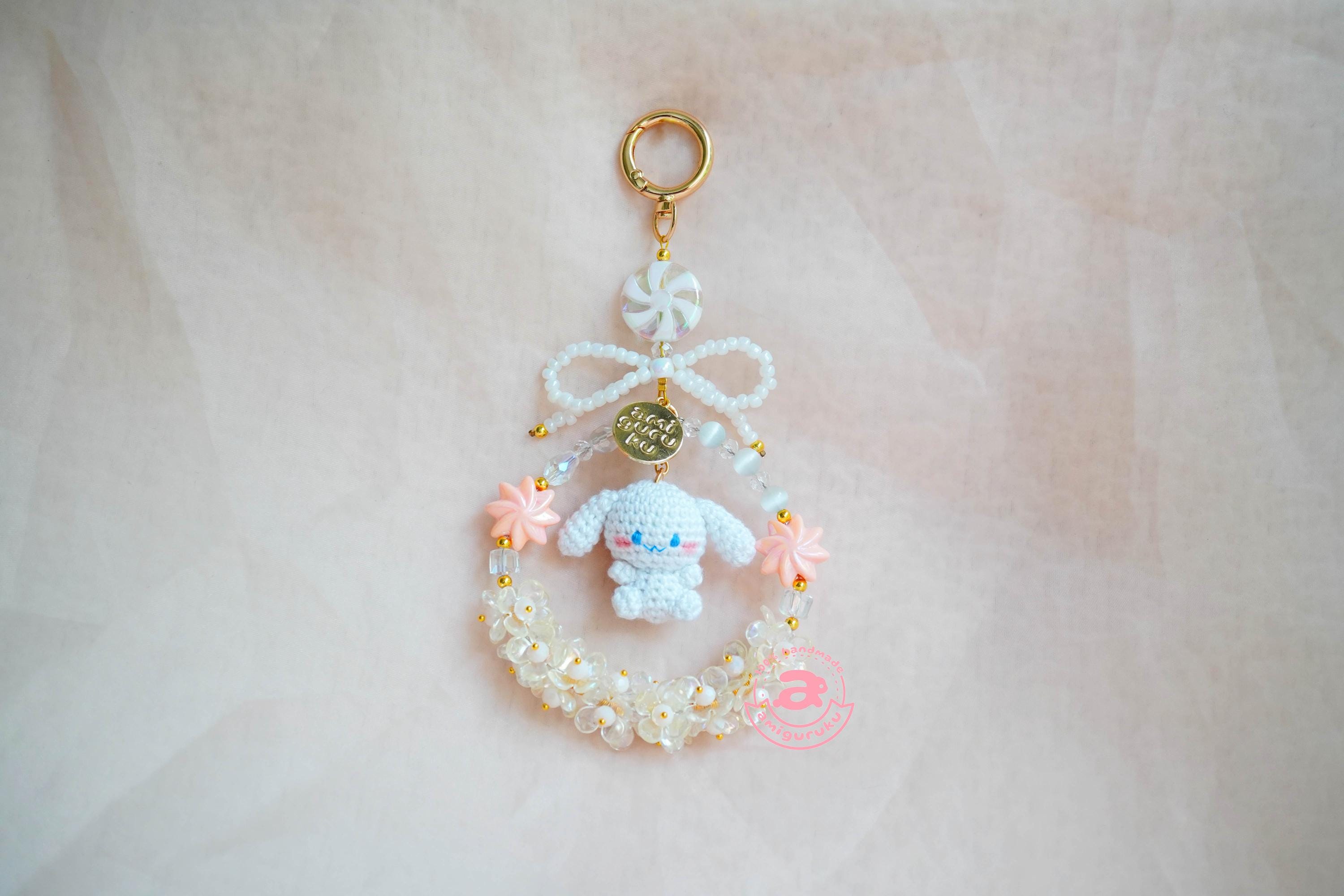 Kawaii White Puppy - Bagcharm