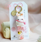 Sling Bag Bunny Amigurumi Keychain