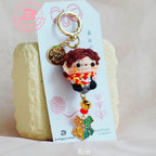 Loyal Red-Haired Friend Amigurumi Keychain