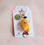 Yellow Duck Monster Amigurumi Keychain