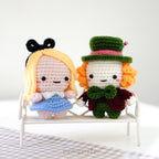 Alice and Mad Hatter Amigurumi Crochet Pattern