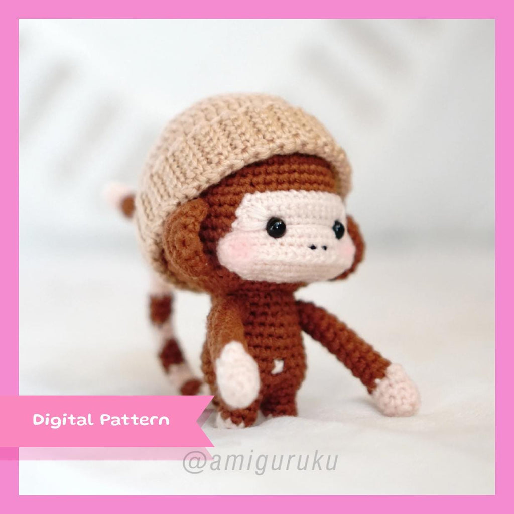 Jesse the Cheeky Monkey Amigurumi Crochet Pattern