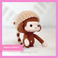 Jesse the Cheeky Monkey Amigurumi Crochet Pattern