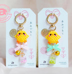 Yellow Chick - Beads Amigurumi Keychain