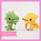 T-Rex & Pterodactyl Amigurumi Crochet Pattern