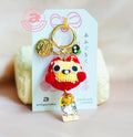 Fire Spirit Amigurumi Keychain