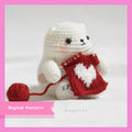 Shiro the Knitting Bear Amigurumi Crochet Pattern