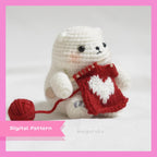 Shiro the Knitting Bear Amigurumi Crochet Pattern