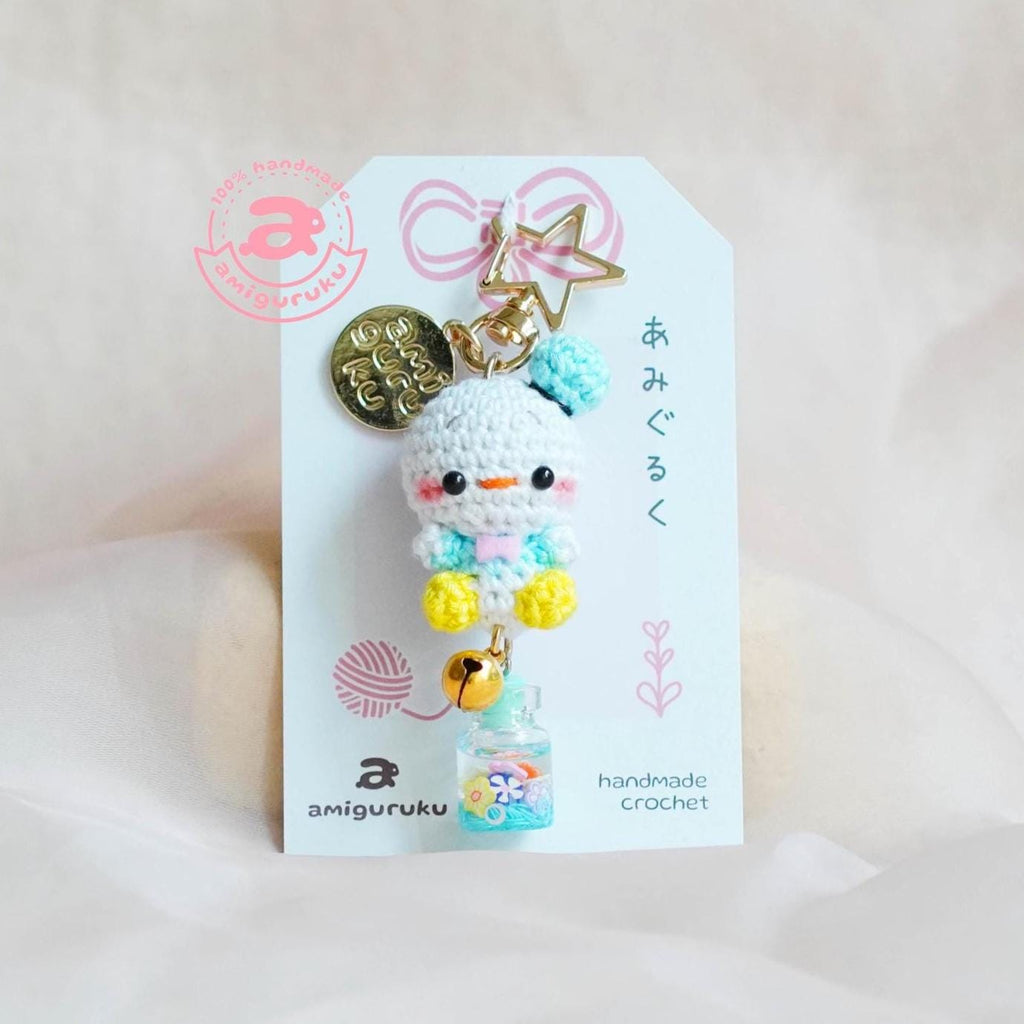 Boy Duck Amigurumi Keychain