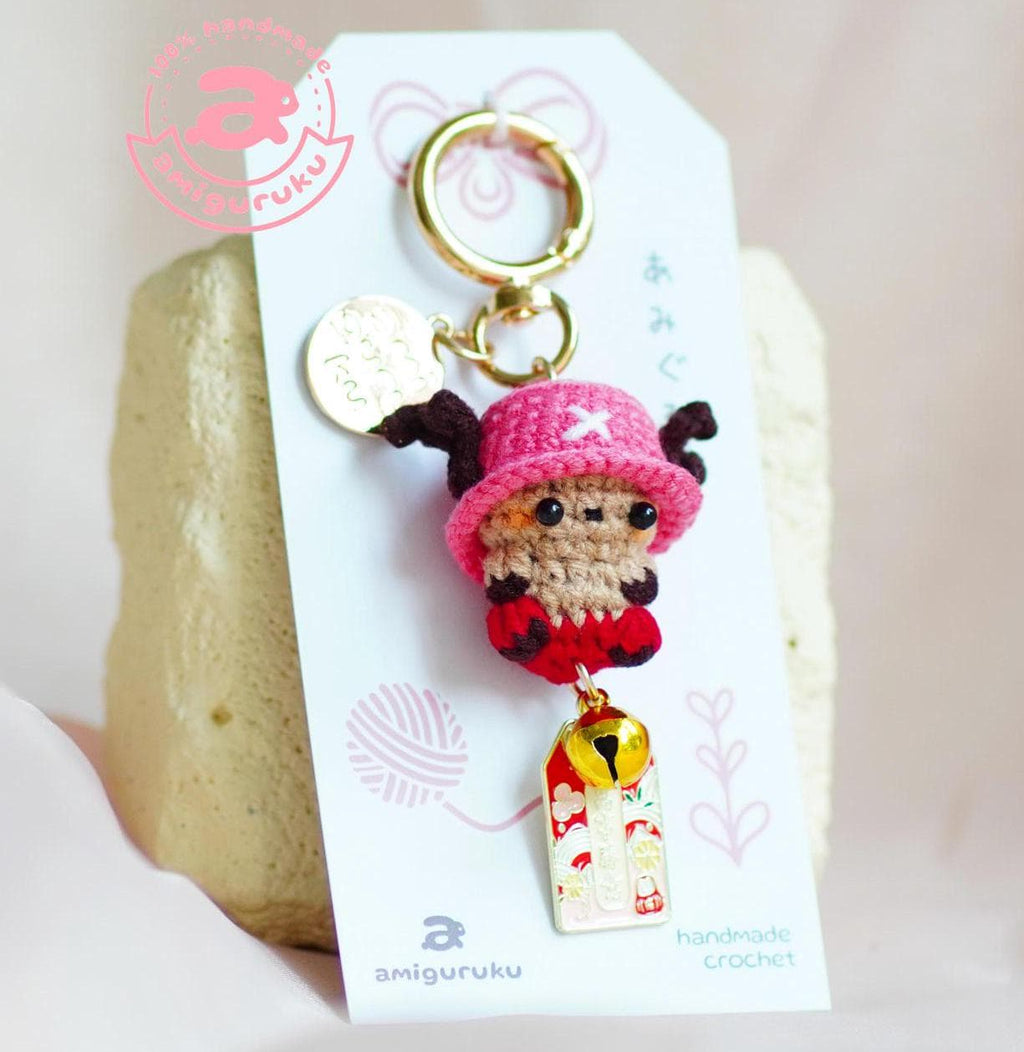 Deer Pirate Amigurumi Keychain