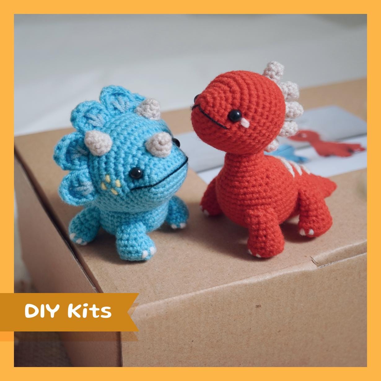 Amargasaurus and Triceratops - DIY Crochet Kits