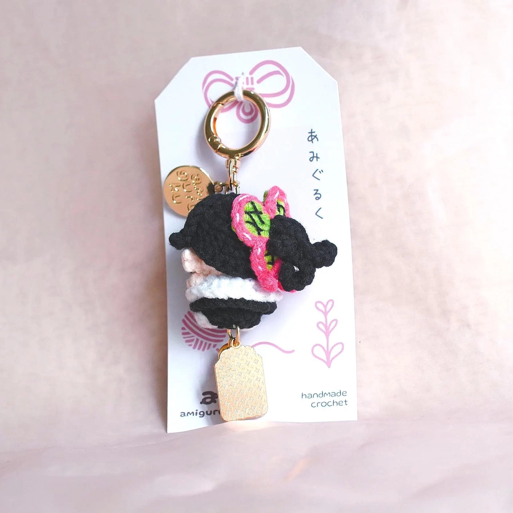 Flower Sword Maiden - Amigurumi Keychain