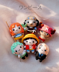 6 in 1  Complete Pirate Crew Amigurumi Doll