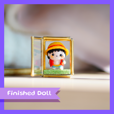 Straw Hat Pirate Boy Amigurumi Micro Crochet