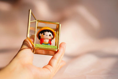 Straw Hat Pirate Boy Amigurumi Micro Crochet