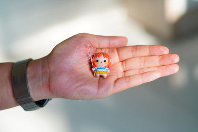 Orange Pirate Girl Amigurumi Micro crochet