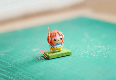 Orange Pirate Girl Amigurumi Micro crochet