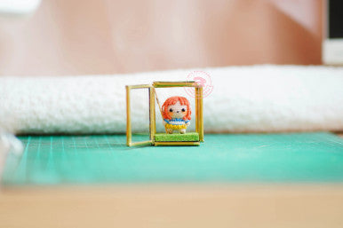 Orange Pirate Girl Amigurumi Micro crochet
